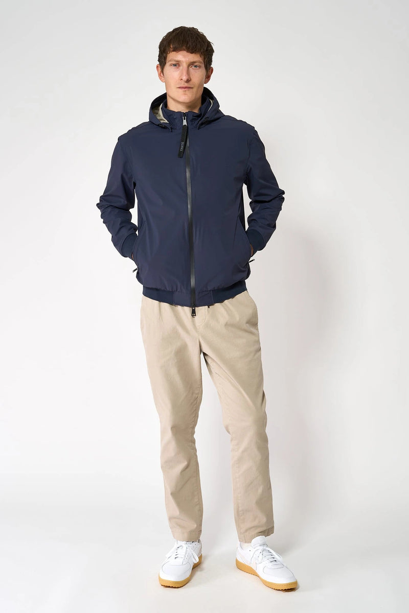 Petit Blouson Bombardier Bleu Marine Whitaker – Coupe Urbaine Et Décontractée