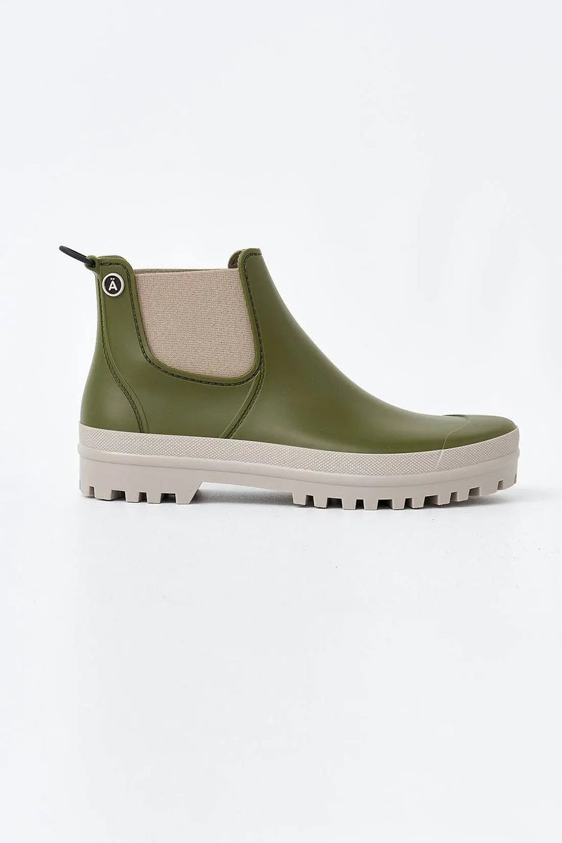 Bottines Pour La Victoire Roslin Daim Vert Olive Talon Haut Boucle US 8.5