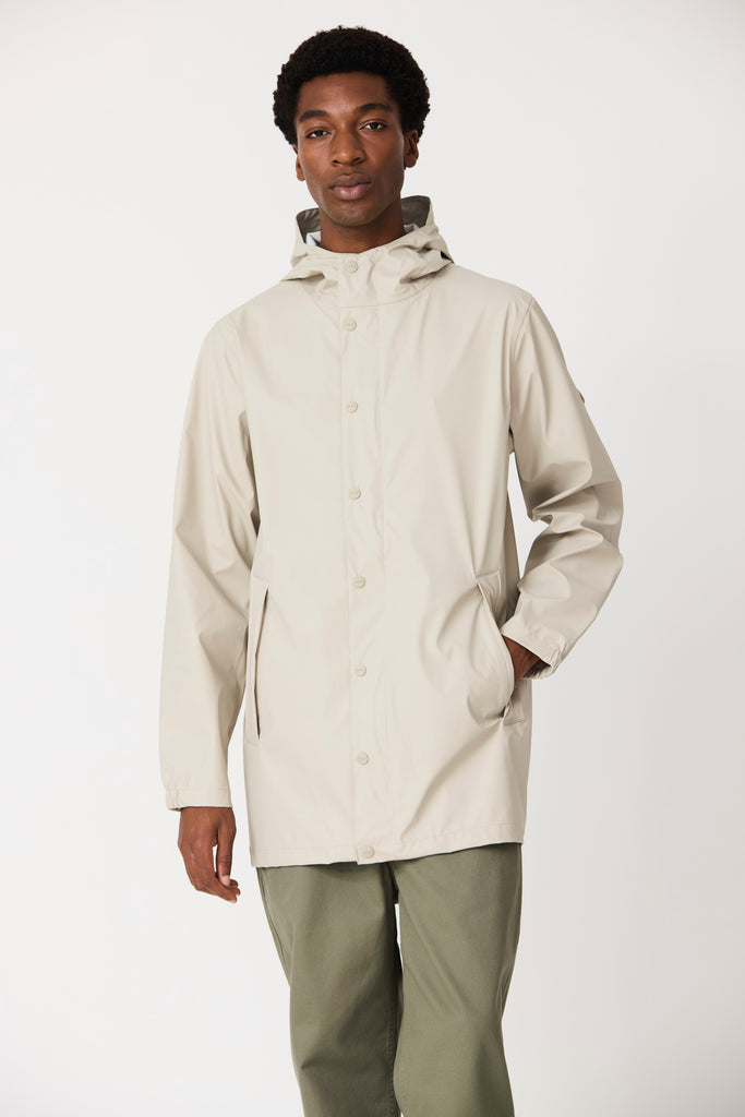 Drisana Stone Grey Waterproof Jacket - Men's – Tantä Rainwear