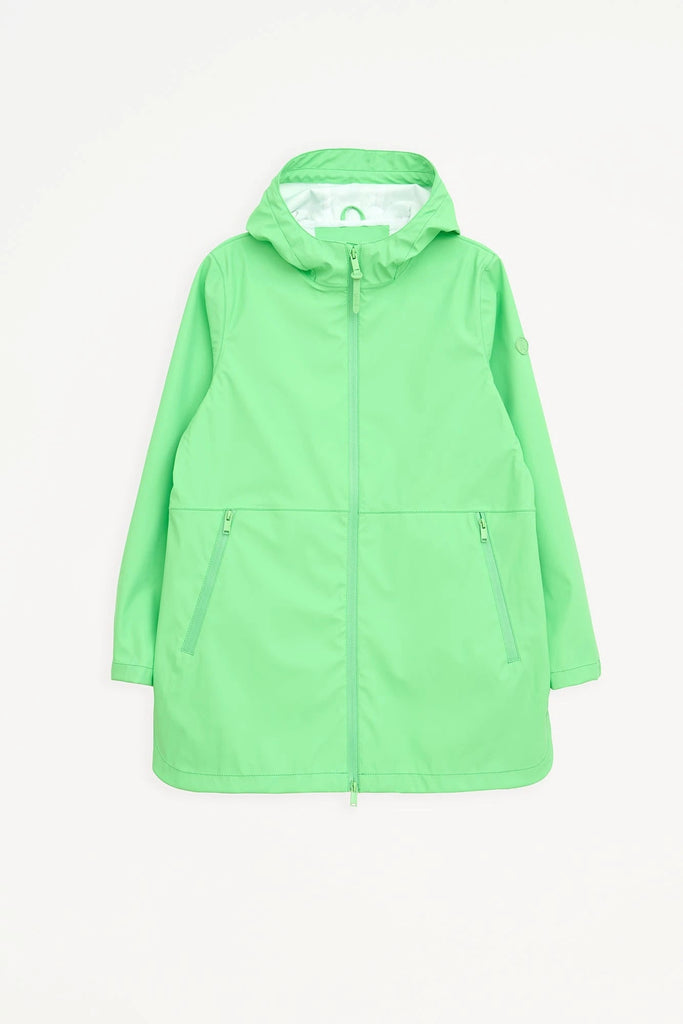  Chaqueta impermeable Brouillard de Mujer Tantä. Color verde menta. 