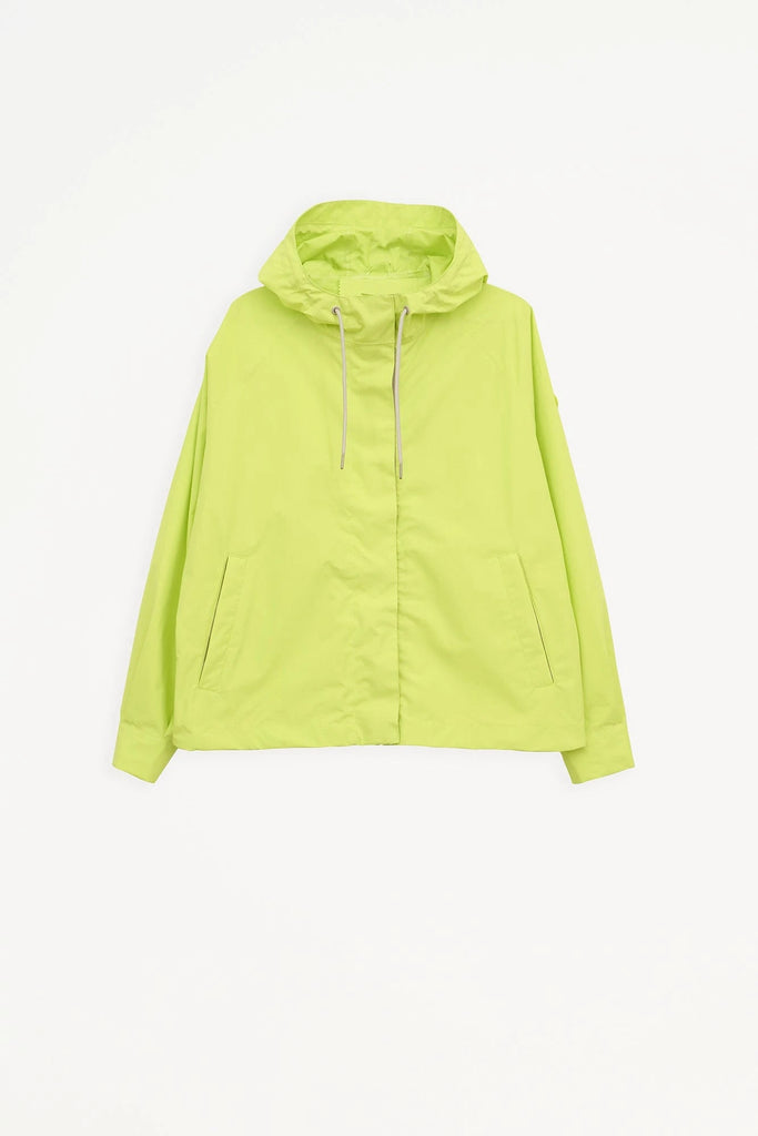 Chaqueta en algodón impermeable de mujer corta Dhuda. Transpirable. Tantä. Color amarillo. 