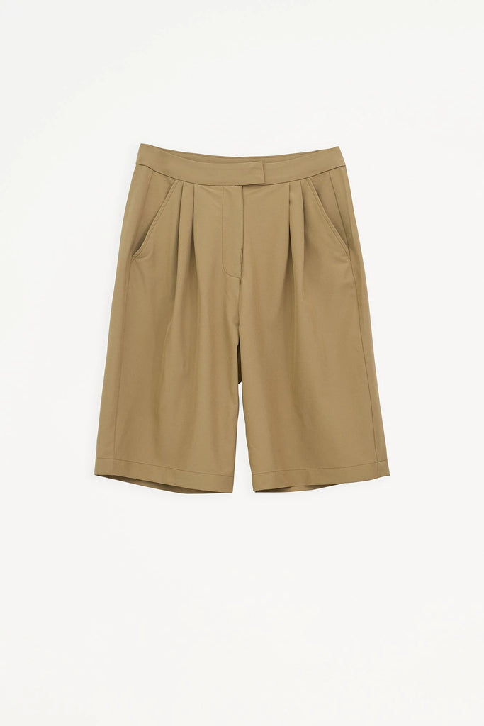 Bermudas anchas y corte holgado Tantä de Mujer. Color Marrón