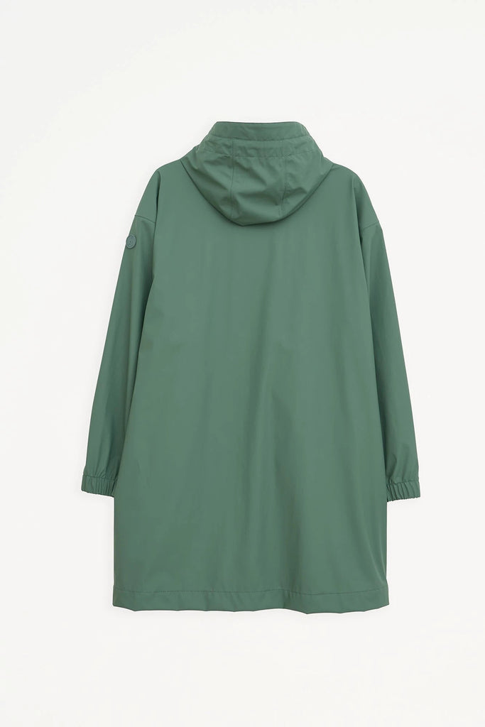 Chaqueta impermeable de mujer Mis o chubasquero de corte holgado. Color verde
