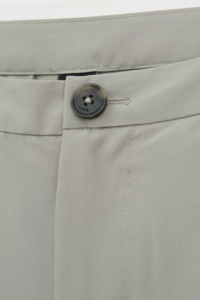 bermudas de corte estándar gris verde