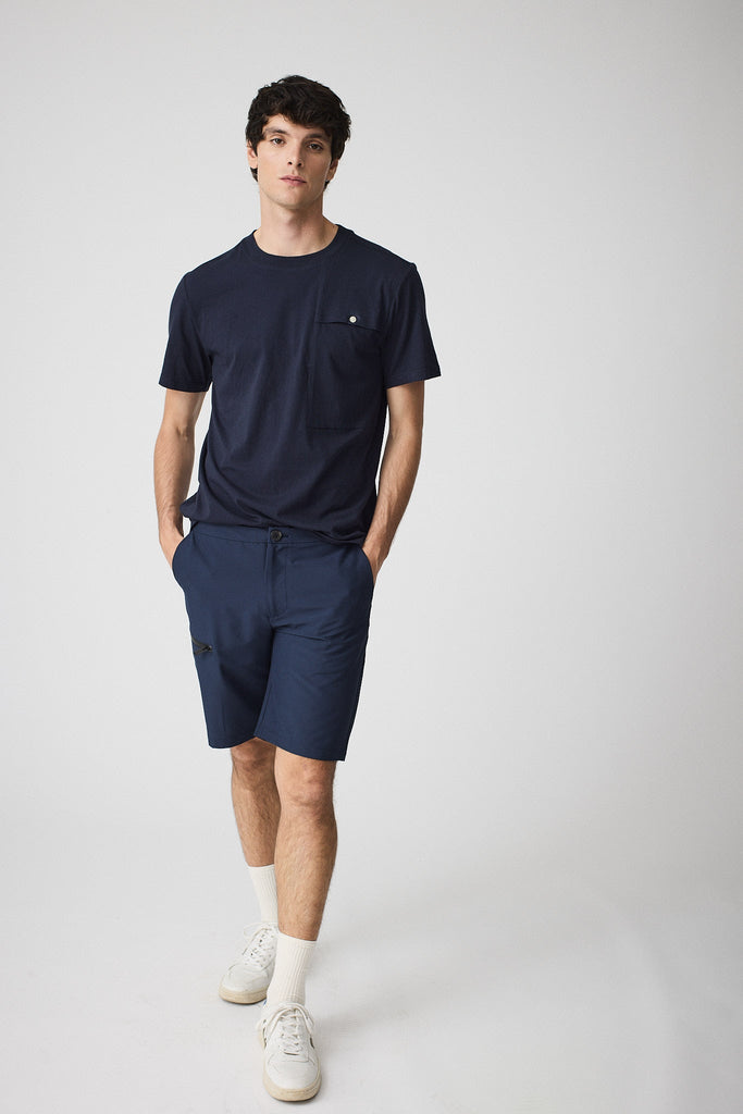  Bermudas de hombre corte estándar Azul