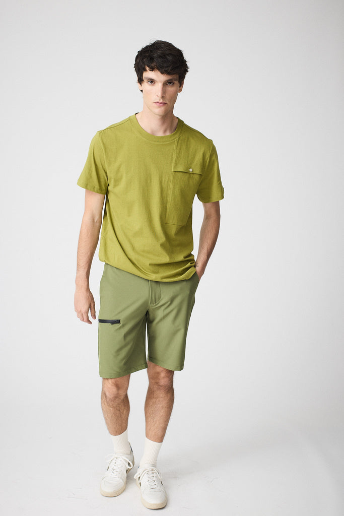  Bermudas de hombre corte estándar verdes