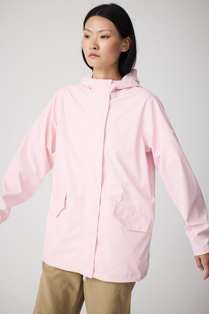 Chaqueta Impermeable Niebla de mujer Tantä. Color rosa.