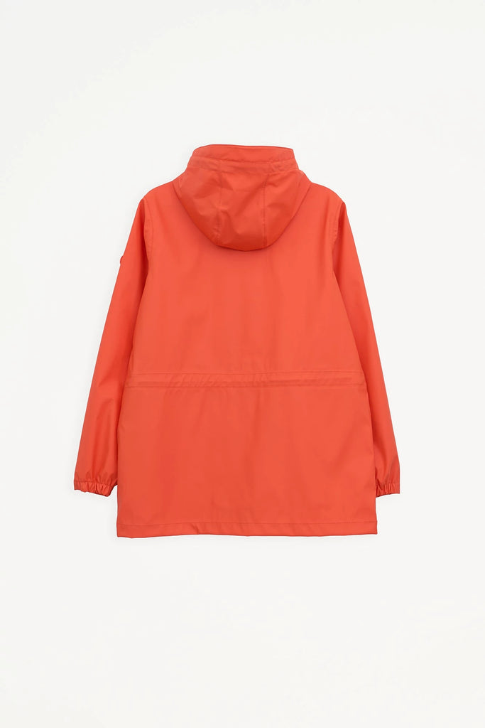 Chaqueta Impermeable Niebla de Mujer Tantä. Color Naranja