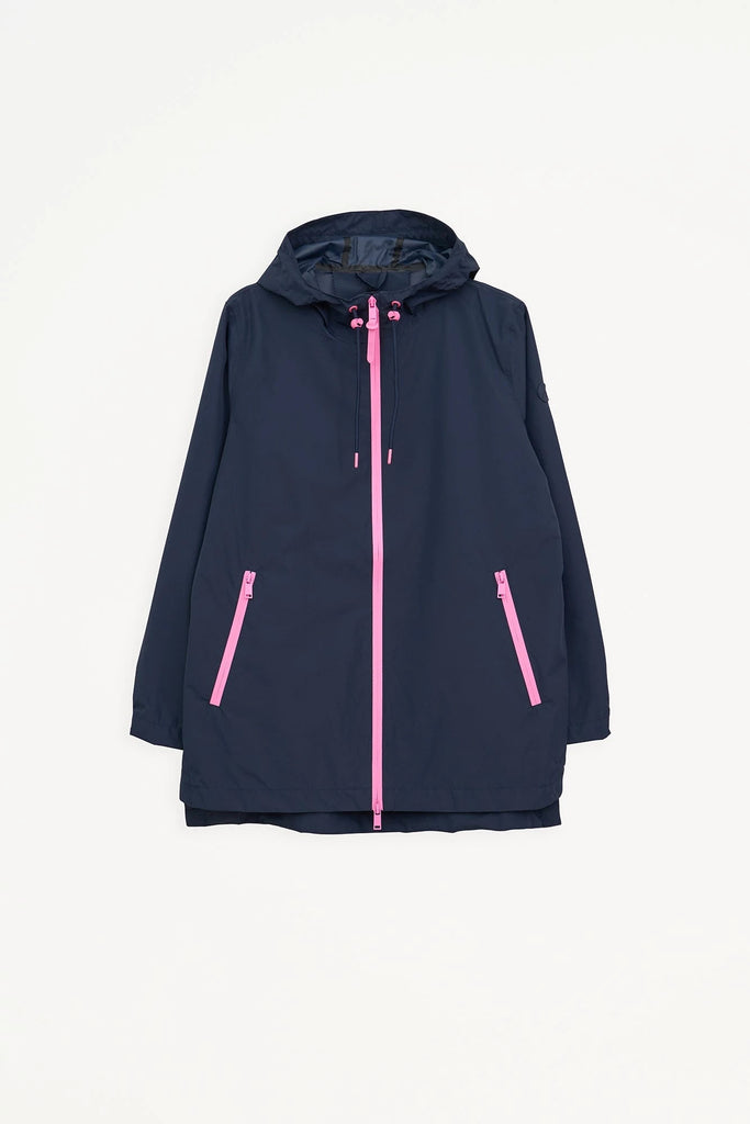  Chaqueta impermeable de Mujer en poliéster reciclado. Tantä. Color azul
