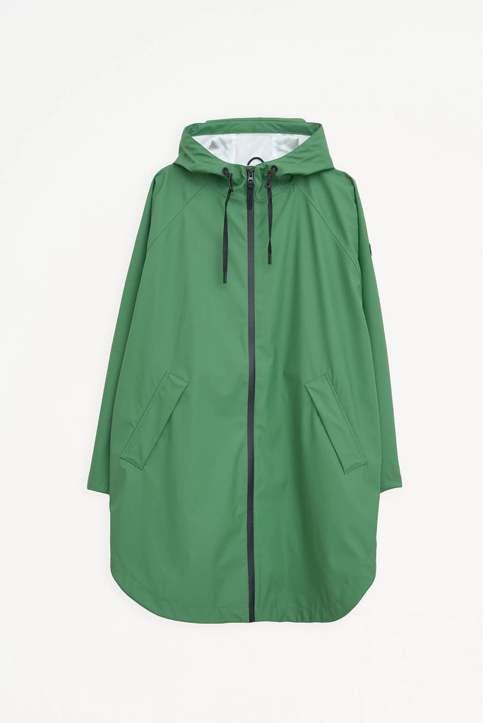 Chaqueta impermeable en poliéster reciclado de mujer SKY Tantä. Color verde