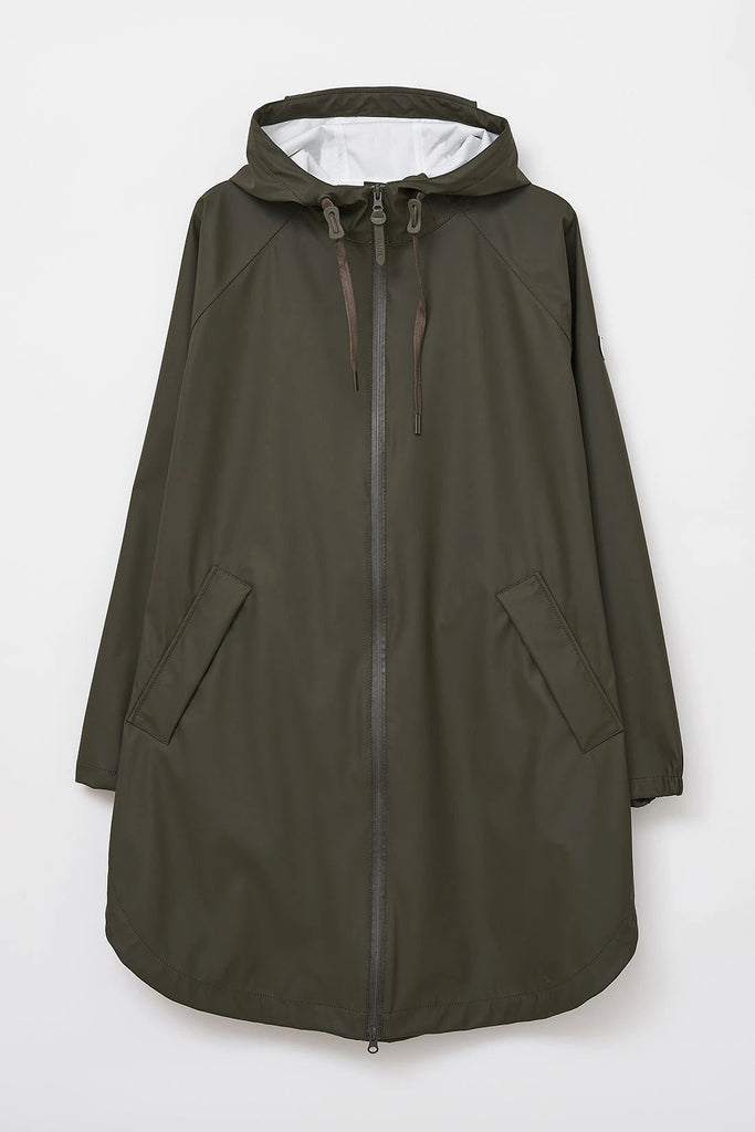Chubasquero Impermeable de mujer SKY, Tantä. Color verde khaki