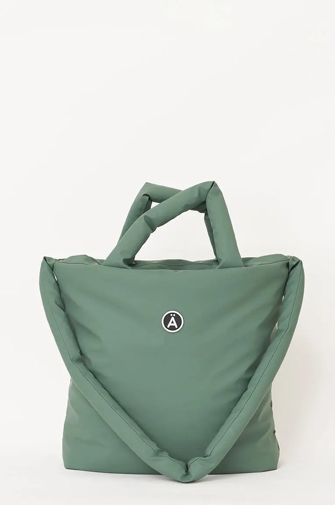 Bolso impermeable de mujer mediano en poliuretano color Verde bosque. Tonitrua