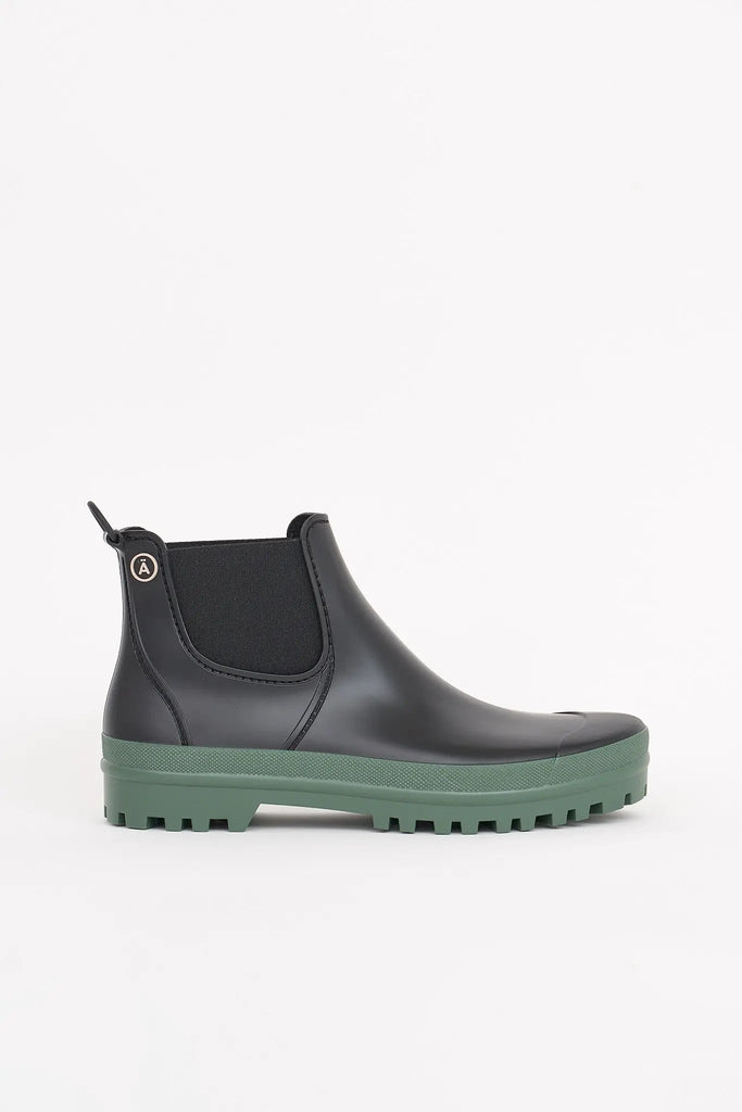 Botas impermeables Tantä fabricadas en España. Kropla - Negras y verdes