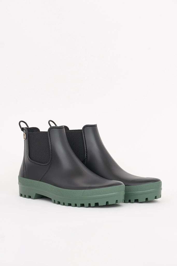 Botas impermeables Tantä fabricadas en España. Kropla - Negras y verdes