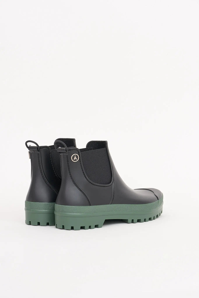 Botas impermeables Tantä fabricadas en España. Kropla - Negras y verdes