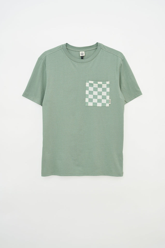 Camiseta de algodón para hombre Zarzallo. Verde