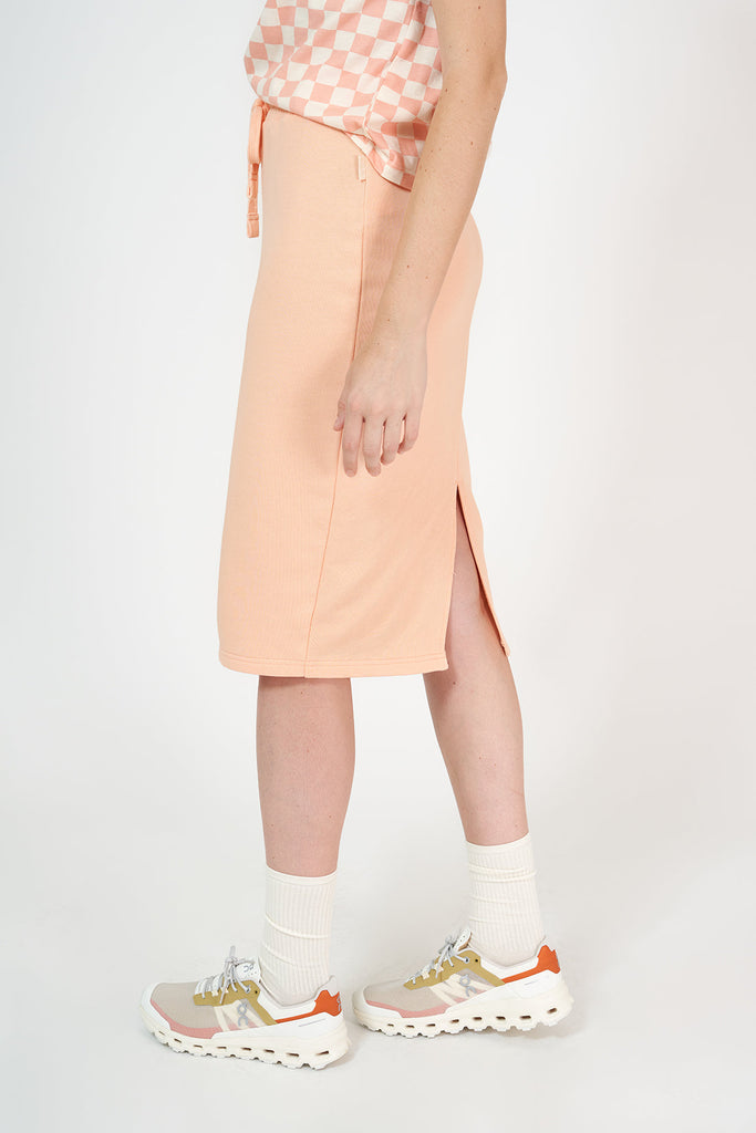Falda Tubo Choiva en Algodón para mujer. Naranja