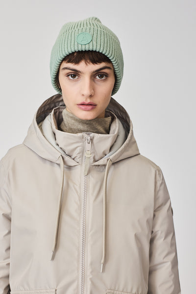 Unisex vegan wool hat Green – Tantä Rainwear