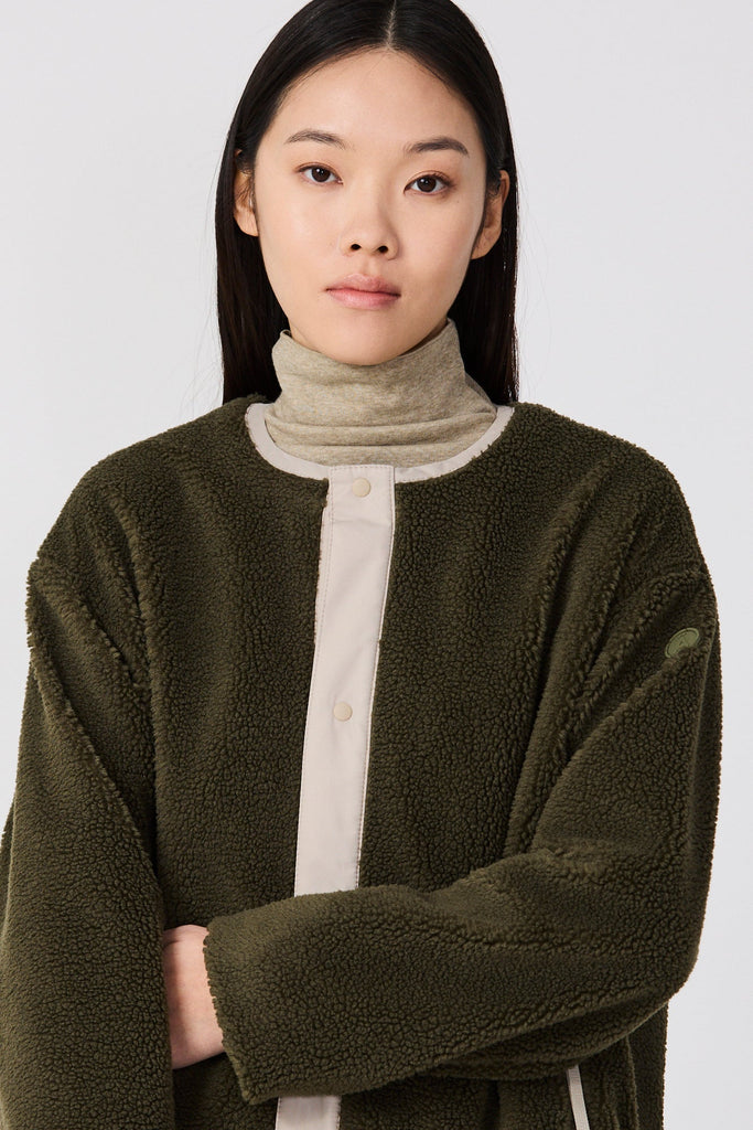 Abrigo Sherpa largo Divotra Mujer