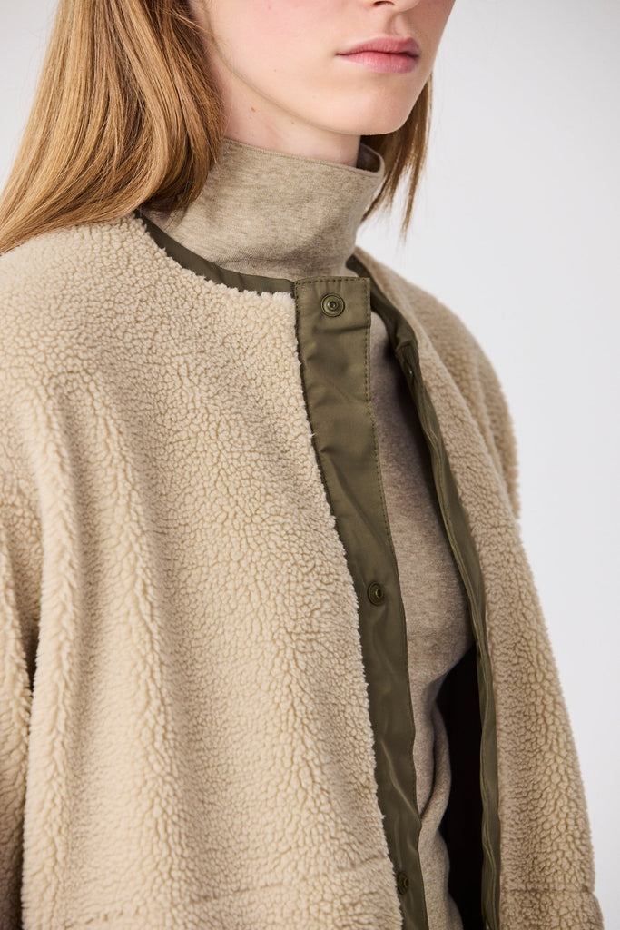 Abrigo Sherpa o polar Divotra Mujer 