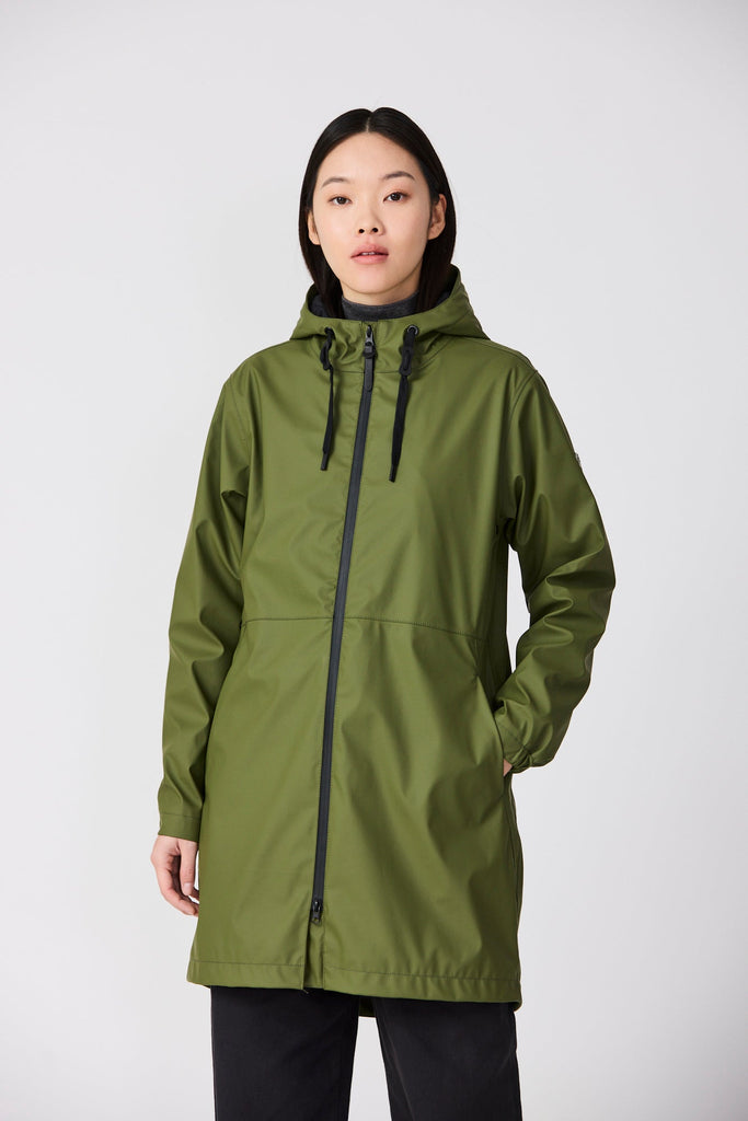 Abrigo impermeable PU Vand. Mujer