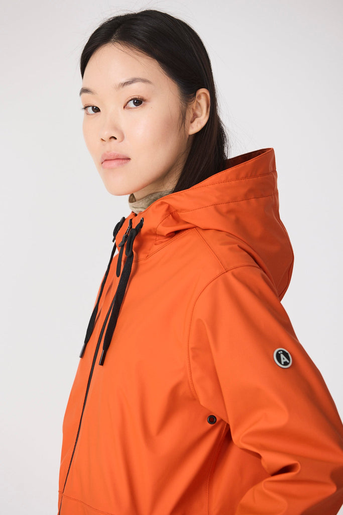 Abrigo impermeable PU Vand. Mujer
