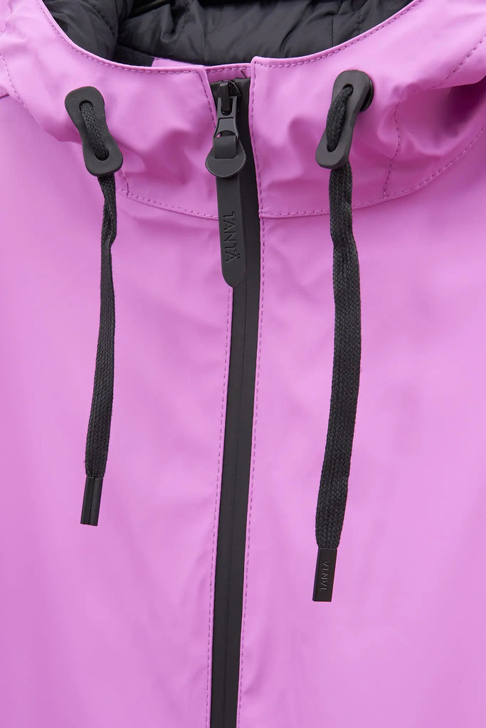Abrigo impermeable de poliuretano Vand de Tantä Violeta