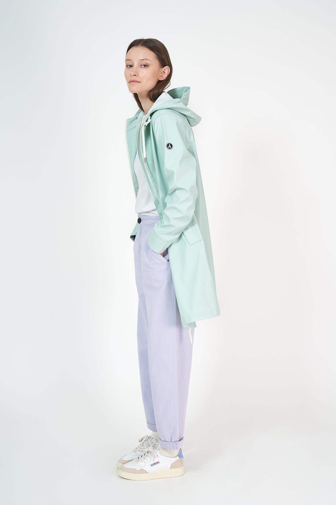 Women's waterproof raincoat. Nuovola Blue – Tantä Rainwear