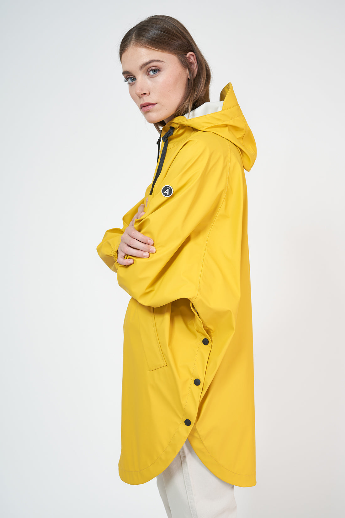 Chubasquero impermeable o capa gris Mujer y Hombre. Amarillo – Tantä  Rainwear
