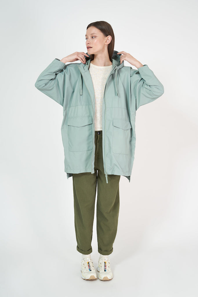 Poncho impermeable Rominjati Tantä verde