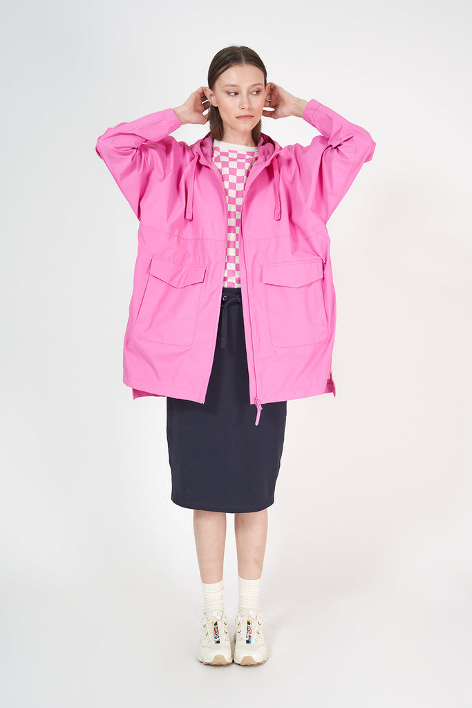 Poncho impermeable Rominjati Tantä rosa