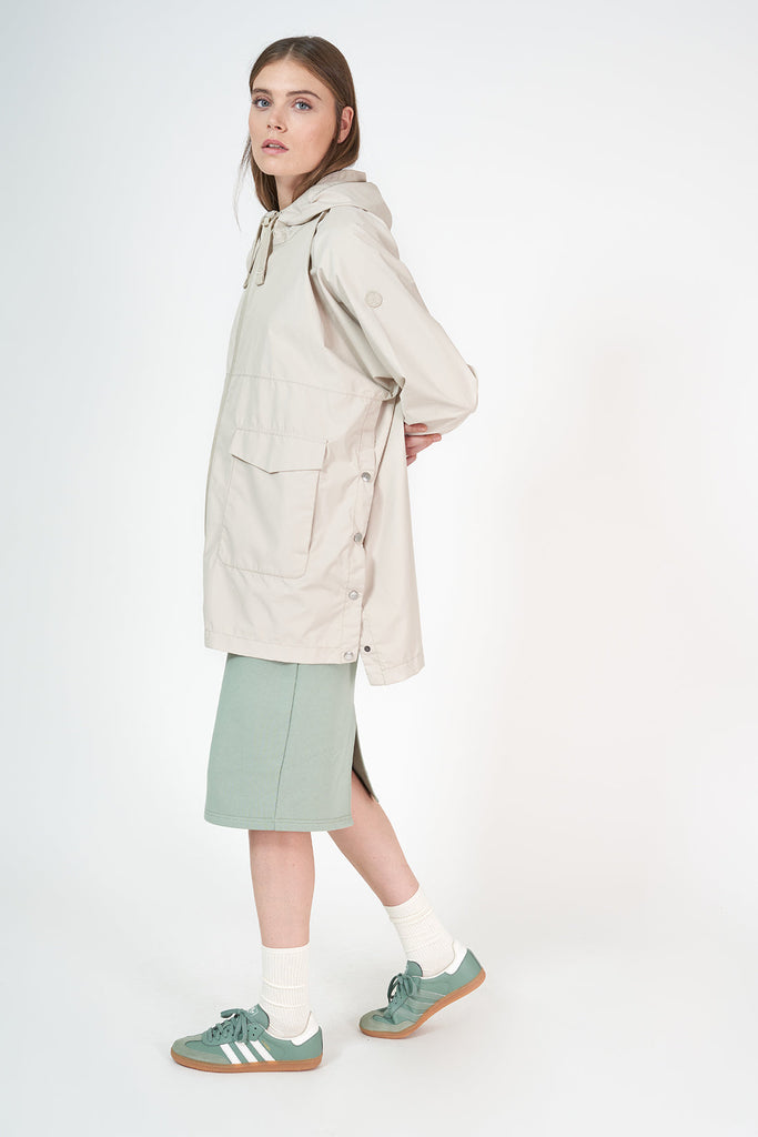Poncho impermeable Rominjati de mujer Blanco