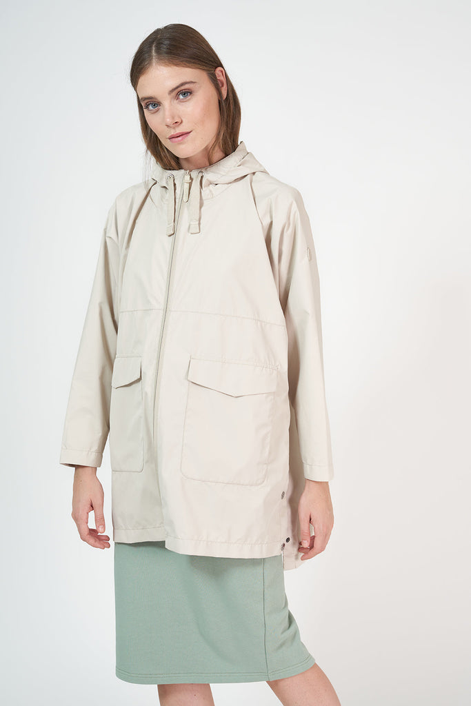 Poncho impermeable Rominjati de mujer Blanco