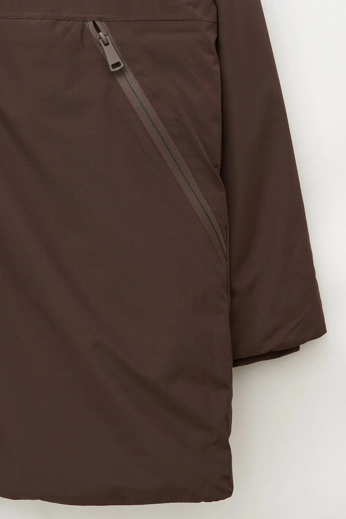 Abrigo impermeable de hombre Tantä con aislamiento transpirable Rapakko color marrón