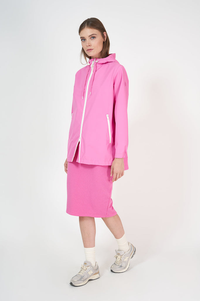 Chaqueta Impermeable Multifuncional de Poliéster Reciclado para Mujer - Rosa