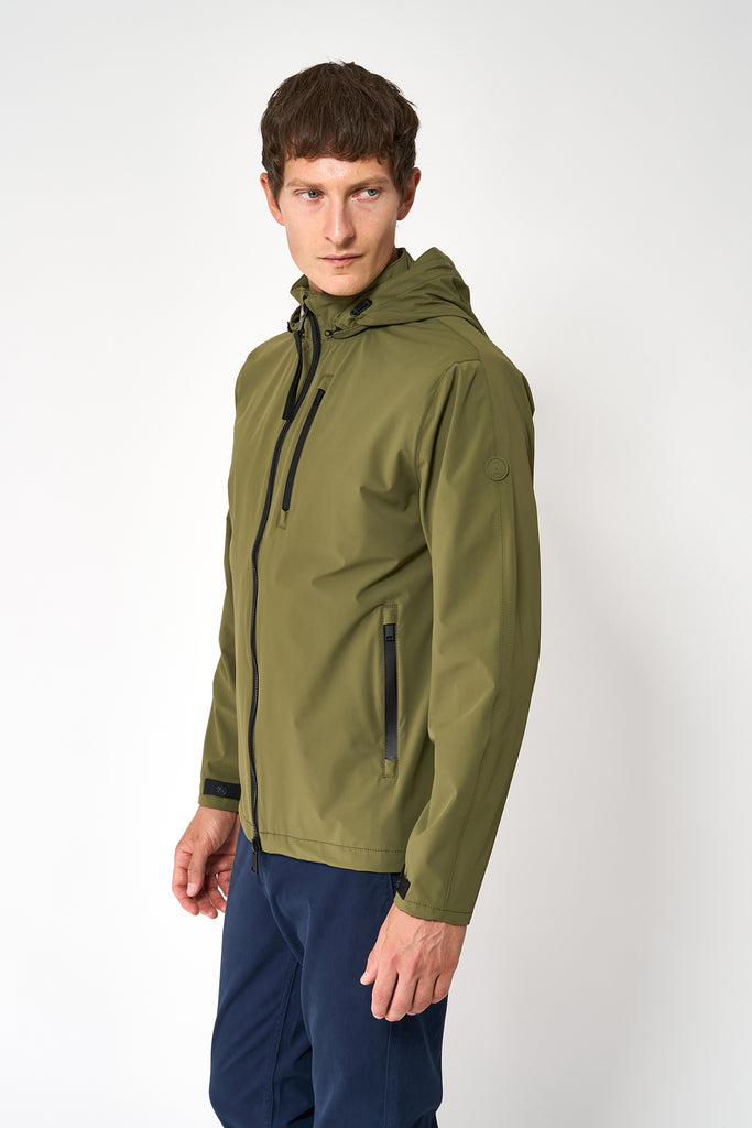 Chaqueta impermeable Stortbui con costuras totalmente selladas Hombre.  Verde