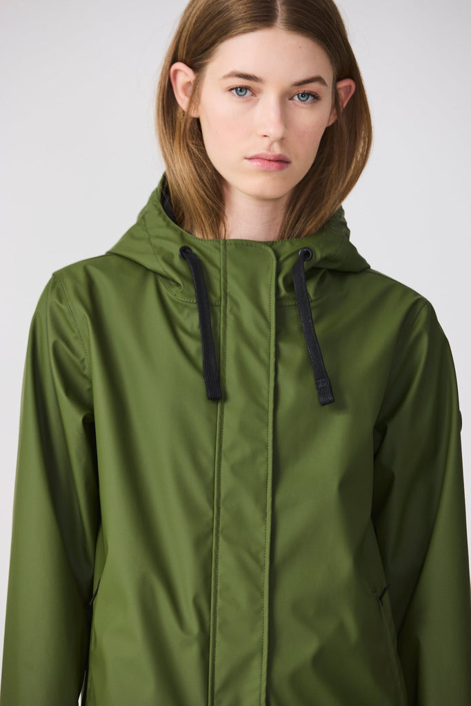 Chaqueta impermeable Snow Mujer verde intenso