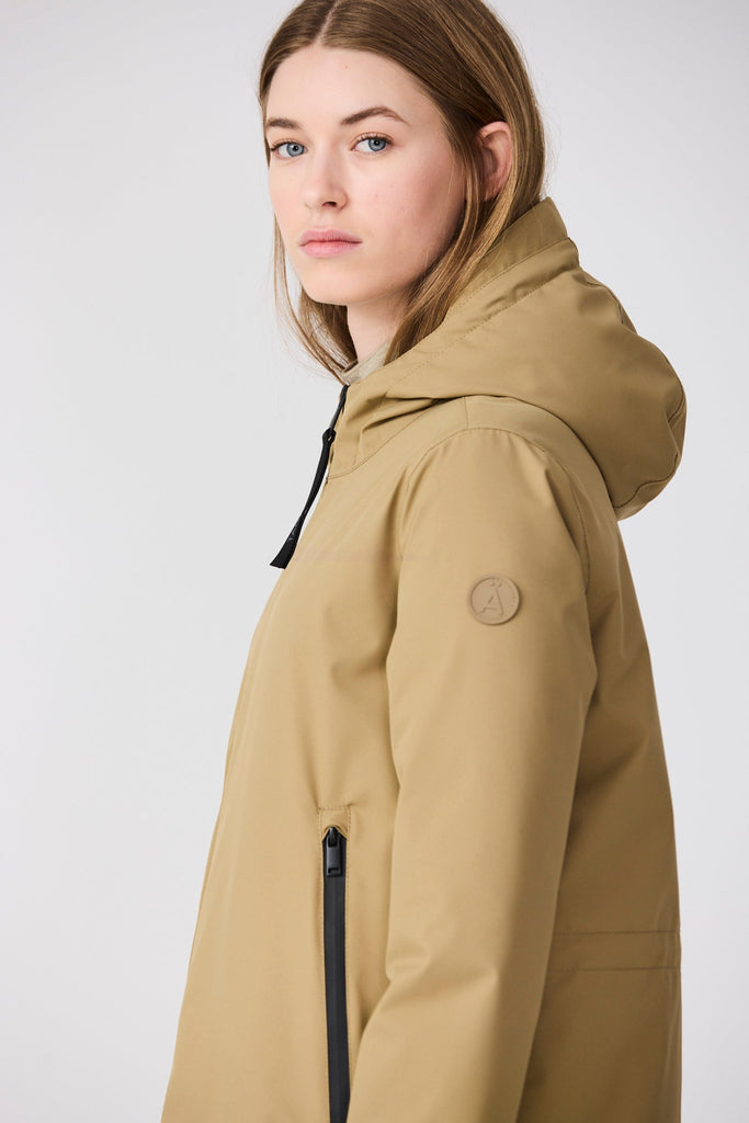 Abrigo impermeable PU transpirable Mujer