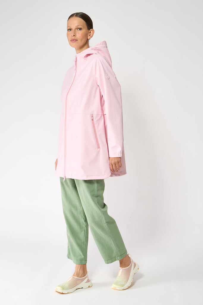 Chaqueta impermeable Brouillard de Mujer Tantä. Color Rosa