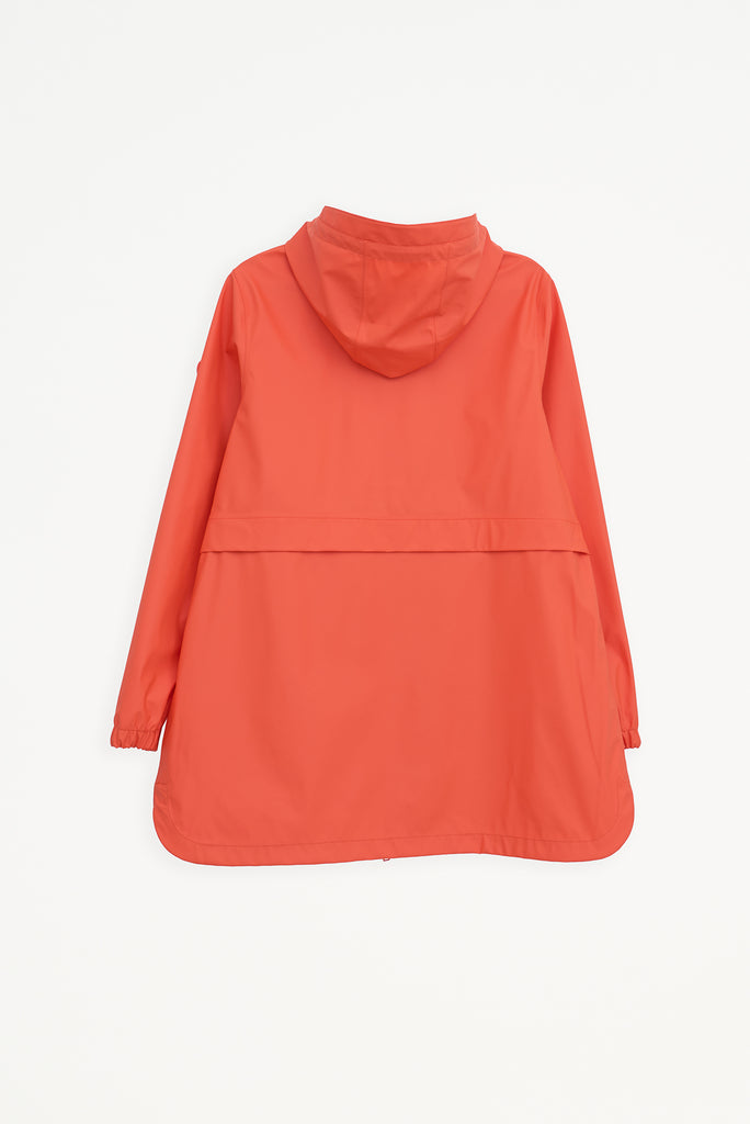 Chaqueta impermeable Brouillard de Mujer Tantä. Color Naranja