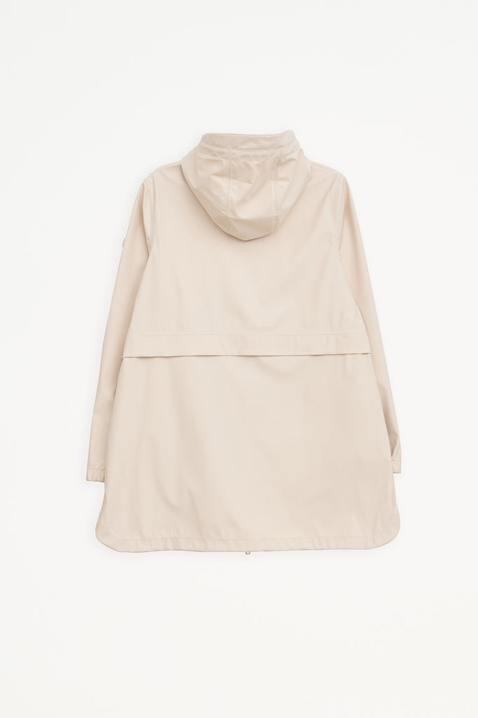  Chaqueta impermeable Brouillard de Mujer Tantä. Color blanco roto o crudo