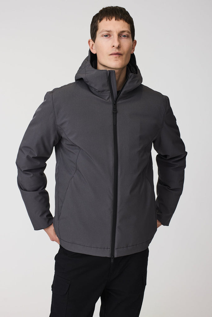 Chaqueta Impermeable Hombre Neve Gris