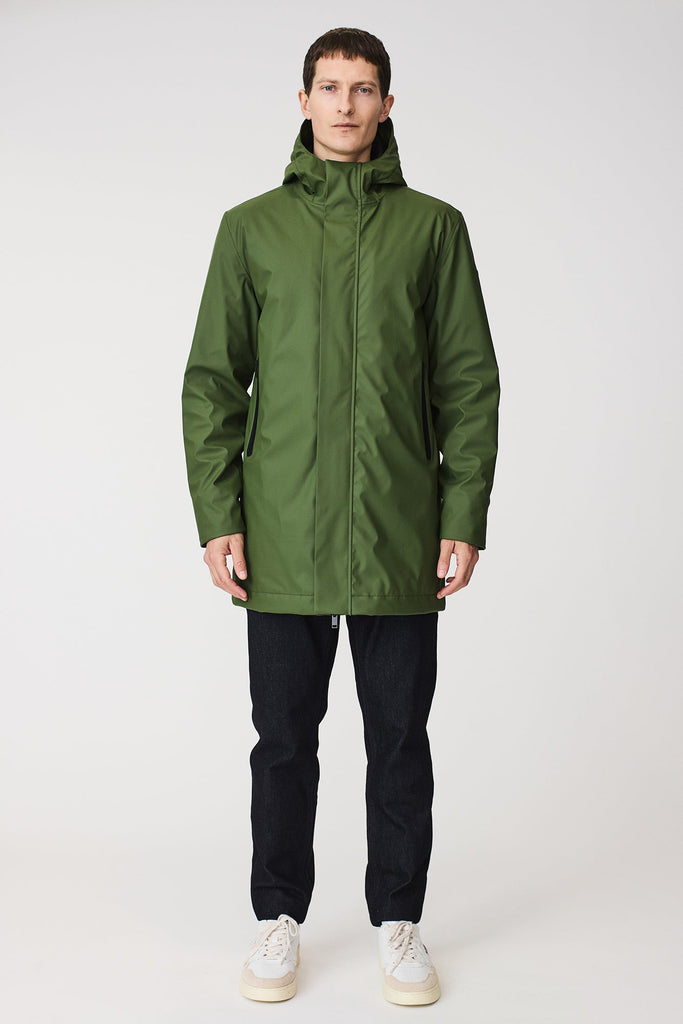Abrigo Impermeable hombre acolchado