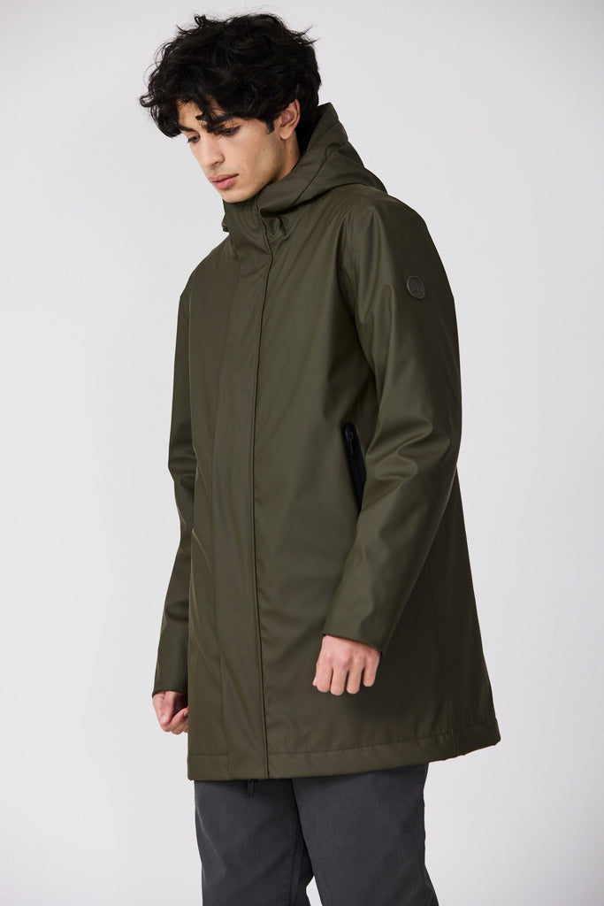 Abrigo Impermeable de hombre Verde