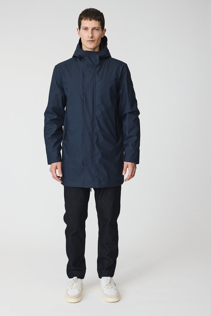 Abrigo Impermeable hombre Azul