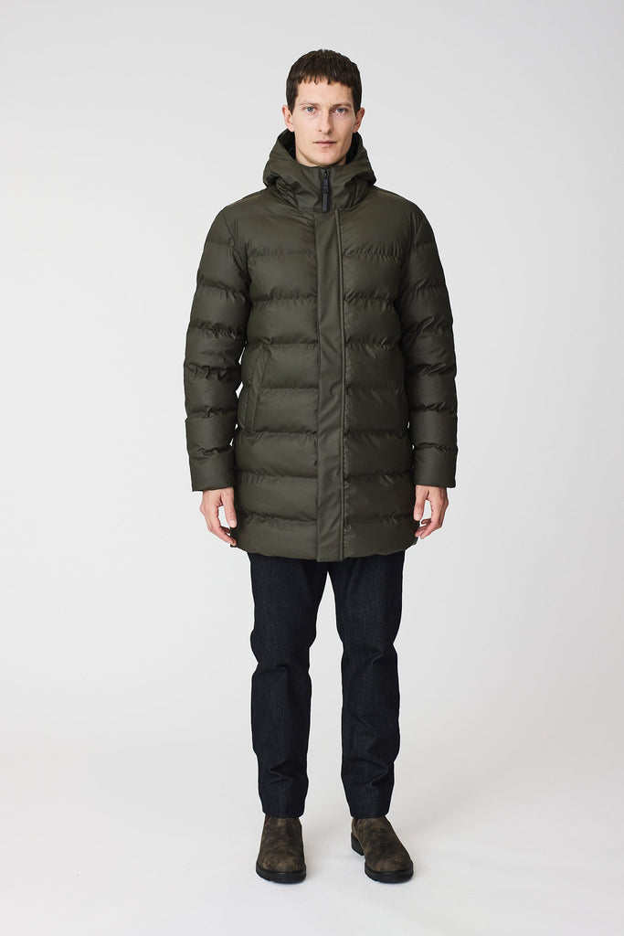 Plumífero Impermeable Hombre Verde Bagyo
