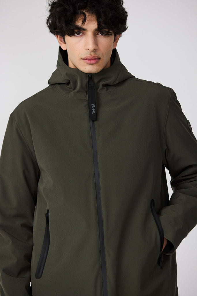 Abrigo Hombre impermeable transpirable verde