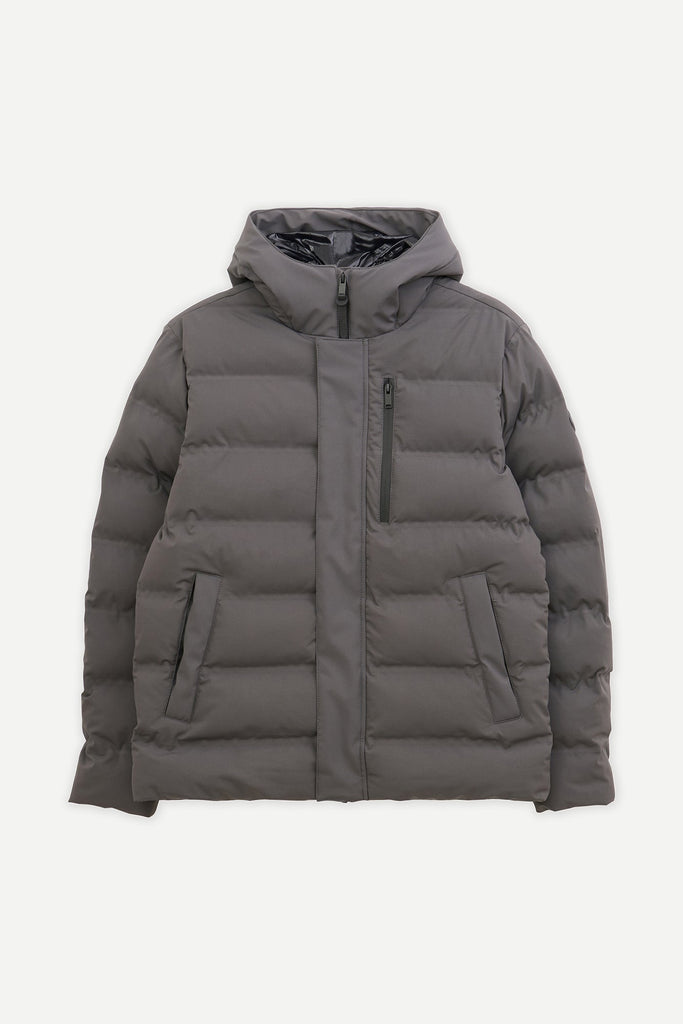 Plumífero Impermeable Hombre Gris