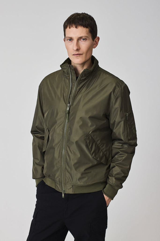 Chaqueta Impermeable Hombre Verde
