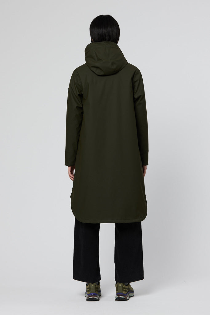 Abrigo largo 100% impermeable con costuras selladas mujer| TANTÄ